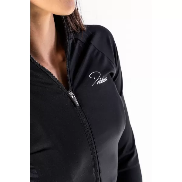  NEBBIA Deni x Fitness tracktop na zip 314 BLACK 