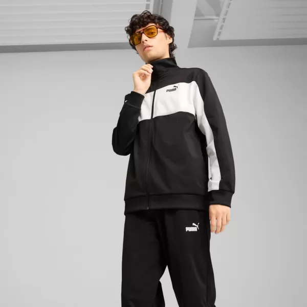  Pánská souprava PUMA POLY COLORBLOCK SUIT 687304-01 ČERNÁ 