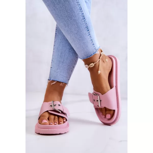  Dámské módní pantofle BIG STAR JJ274A308 RŮŽOVÁ 