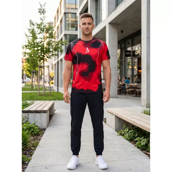  Pánské funkční triko premium ALTISPORT VOJ/ALM113TR01 ČERVENÁ 