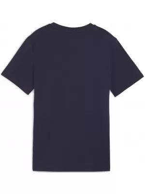 Dětské triko PUMA TEAMGOAL CASUALS TEE JR 658616_06 PUMA NAVY/PUMA WHITE