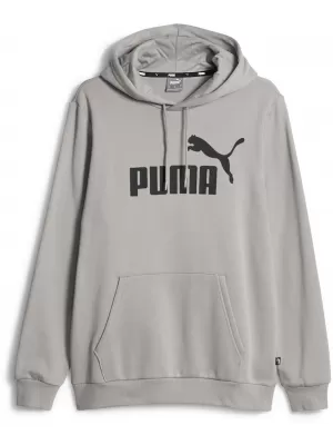 Pánská mikina PUMA ESS NO. 1 LOGO HOODIE FL (S) 682571-44 ŠEDÁ