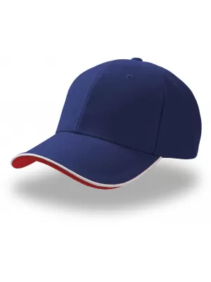 Čepice Atlantis | Pilot Piping Sandwich ROYAL/WHITE