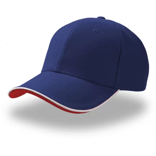  Čepice Atlantis | Pilot Piping Sandwich ROYAL/WHITE 