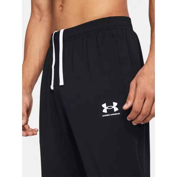  Pánské sportovní kalhoty UNDER ARMOUR M'S CH. PIQUE PANT 1382602-001 ČERNÁ 