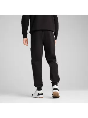Pánské tepláky PUMA ESS BLOCK SWEATPANTS FL CL 684688-01 ČERNÁ
