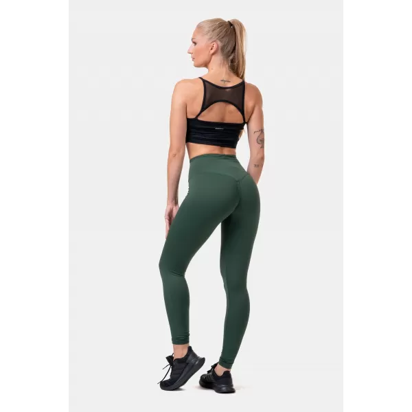  NEBBIA Classic HERO legíny s vysokým pasem 570 DARK GREEN 