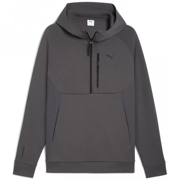  Pánská mikina PUMATECH HALF ZIP HOODIE 688044-44 ŠEDÁ 