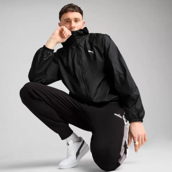  Pánská větrovka PUMA ESS REGULAR WINDBREAKER 684625-01 ČERNÁ 