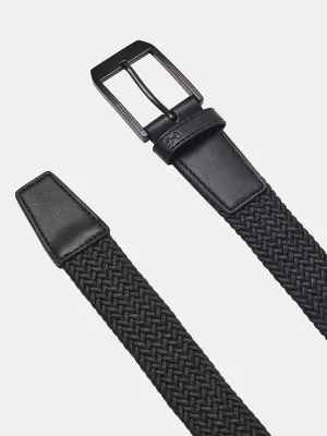 Pánský pásek UNDER ARMOUR M BRAIDED GOLF BELT 1387746-001 ČERNÁ