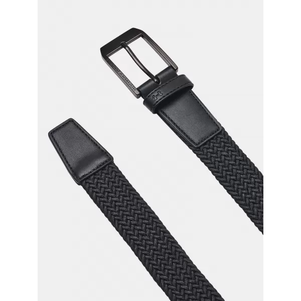  Pánský pásek UNDER ARMOUR M BRAIDED GOLF BELT 1387746-001 ČERNÁ 