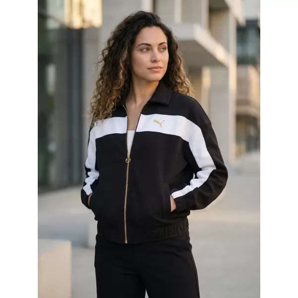  Dámská bunda PUMA T7 RELAXED TRACK JACKET 632137-01 ČERNÁ 