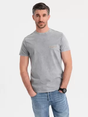 Pánské triko OMBRE OM-TSWT-0201 GRAY