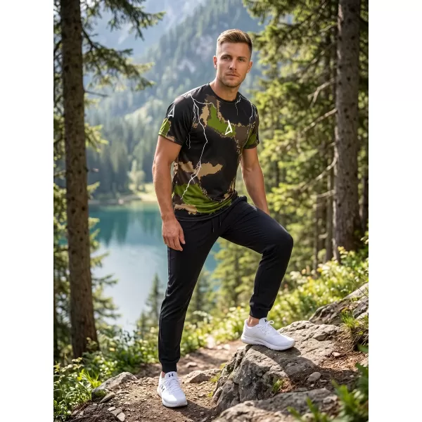 Pánské funkční triko premium ALTISPORT VOJ/ALM113TR01 MILITARY 