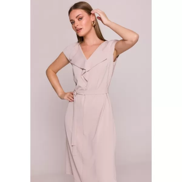  Dámské šaty STYLOVE S411 BEIGE 
