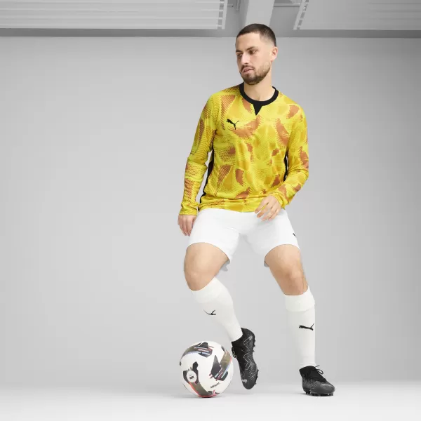 Pánský brankářský dres PUMA TEAMTARGET GK LS JERSEY 706519_23 FLURO YELLOW PES/PUMA BLACK 