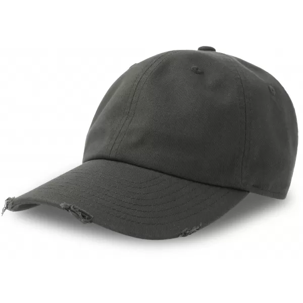  Čepice Atlantis | Dad Hat Destroyed-S DARK GREY 
