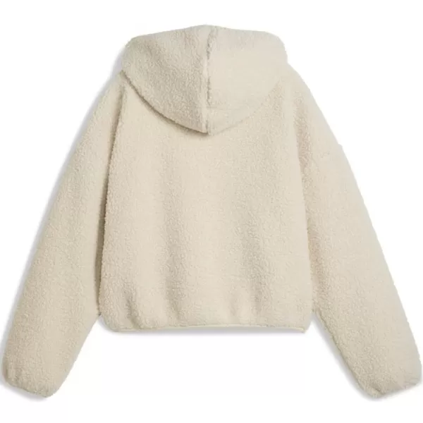  Dámská mikina PUMA WARDROBE ESS OVERSIZED POLAR FLEECE HOODIE 632048-87 BÍLÁ 