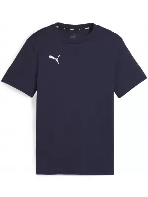 Dětské triko PUMA TEAMGOAL CASUALS TEE JR 658616_06 PUMA NAVY/PUMA WHITE