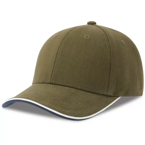  Čepice Atlantis | Pilot Piping Sandwich-S OLIVE 
