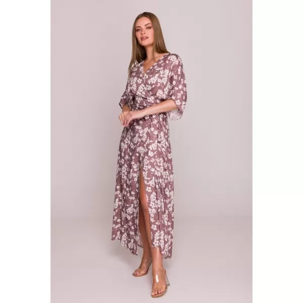  Dámské šaty STYLOVE S405 BROWN 