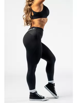 NEBBIA Tvarující legíny s V-shaped pasem STRONG BEAUTY 425 BLACK