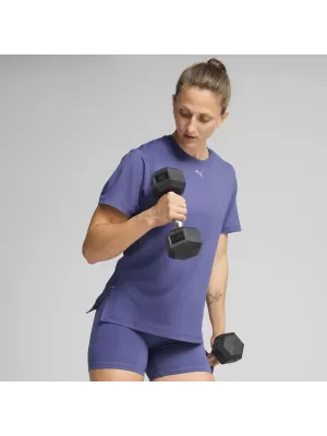Dámské triko PUMA CLOUDSPUN TEE - REG 525776_46 BLUE CRYSTAL