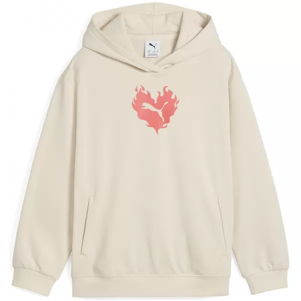  Dětská mikina PUMA FLAMING LOVE HOODIE 685109_87 ALPINE SNOW 