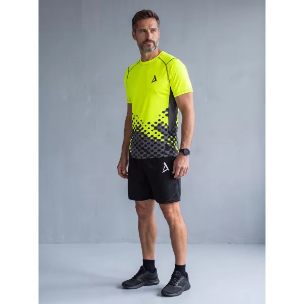  Pánské funkční kompresní triko premium ALTISPORT VOJ/ALM109TR04 FLUO YELLOW 