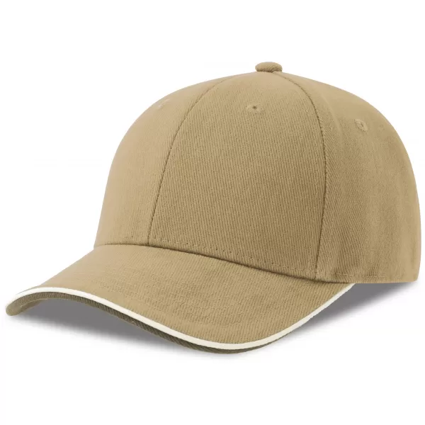  Čepice Atlantis | Pilot Piping Sandwich-S KHAKI 