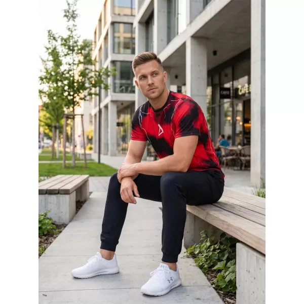  Pánské funkční triko premium ALTISPORT VOJ/ALM113TR01 ČERVENÁ 