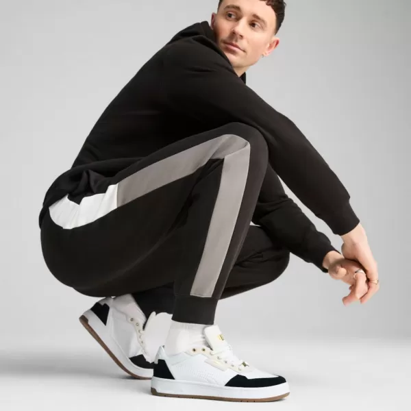  Pánské tepláky PUMA ESS BLOCK SWEATPANTS FL CL 684688-01 ČERNÁ 