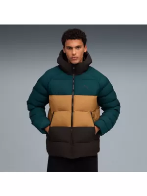 Pánská bunda PUMA MONO HOODED JACKET 688367-75 ZELENÁ