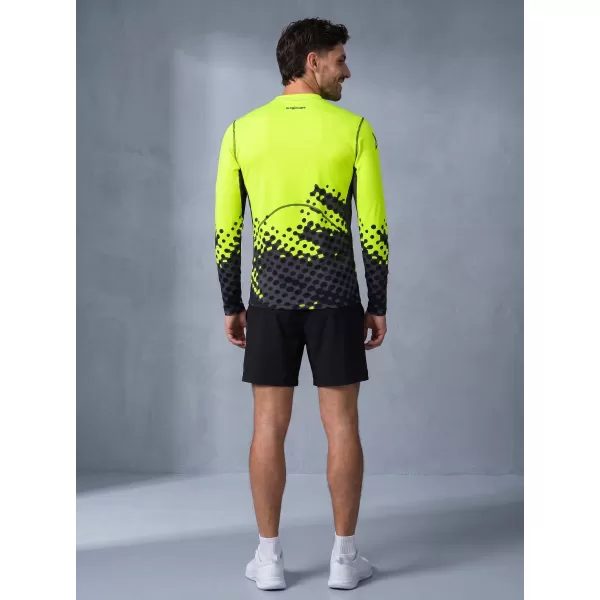 Pánské funkční kompresní triko s dlouhým rukávem premium ALTISPORT VOJ/ALM109TR03 FLUO YELLOW 