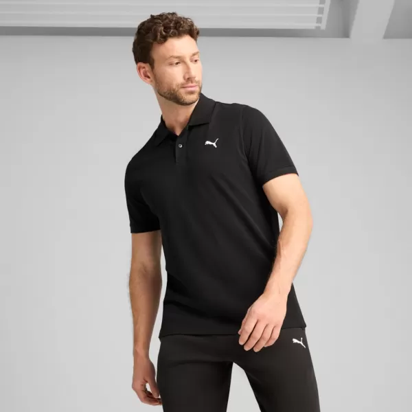  Pánské triko s límečkem PUMA ESS PIQUE POLO 682554-01 ČERNÁ 