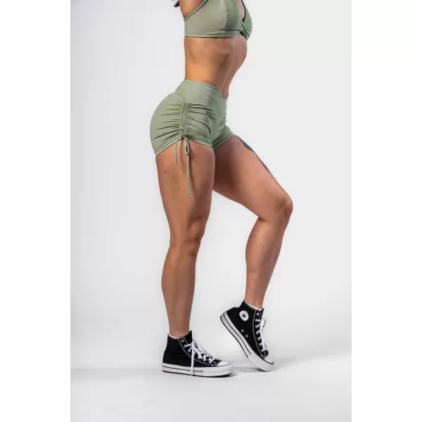  NEBBIA Push-up šortky se šněrováním STRONG BEAUTY 429 LIGHT GREEN 