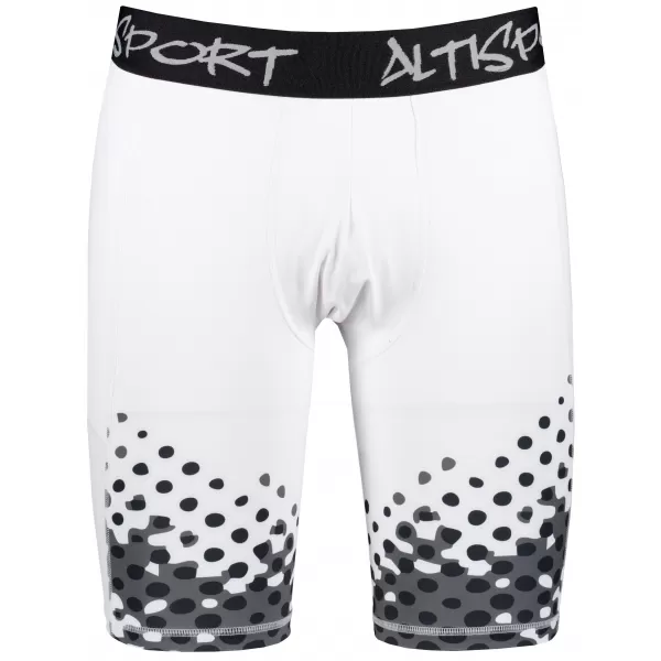  Pánské sportovní legíny nad kolena premium ALTISPORT VOJ/ALM109LEG02 BÍLÁ 