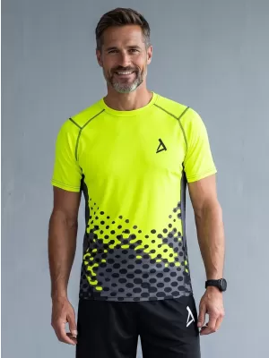 Pánské funkční kompresní triko premium ALTISPORT VOJ/ALM109TR04 FLUO YELLOW