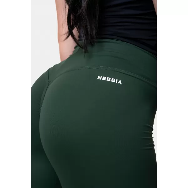  NEBBIA Classic HERO legíny s vysokým pasem 570 DARK GREEN 