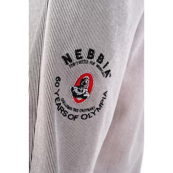  NEBBIA Oversized tepláky SIGNATURE 796 LIGHT GREY 