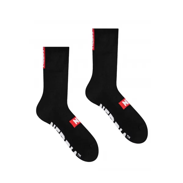  NEBBIA EXTRA MILE” crew ponožky 103 BLACK 