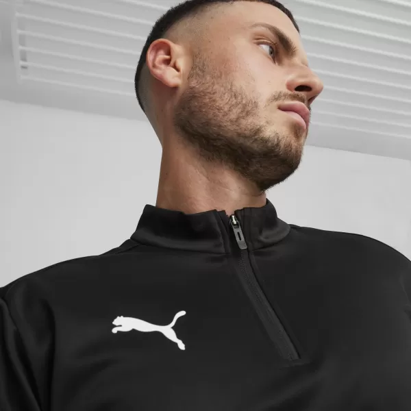  Pánské triko PUMA TEAMGOAL TRAINING 1/4 ZIP TO 658629_03 PUMA BLACK/WHITE/DARK GRAY 