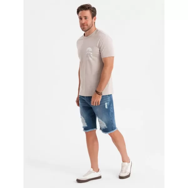  Pánské kraťasy OMBRE OM-SRDS-0157 BLUE 