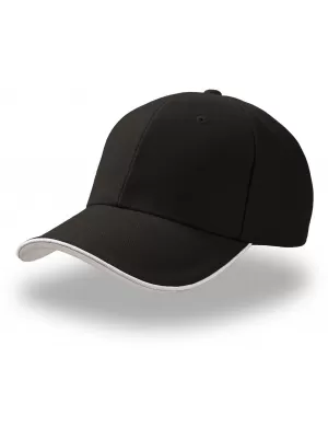 Čepice Atlantis | Pilot Piping Sandwich BLACK/WHITE