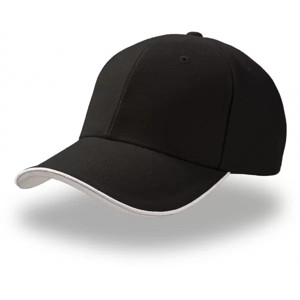  Čepice Atlantis | Pilot Piping Sandwich BLACK/WHITE 