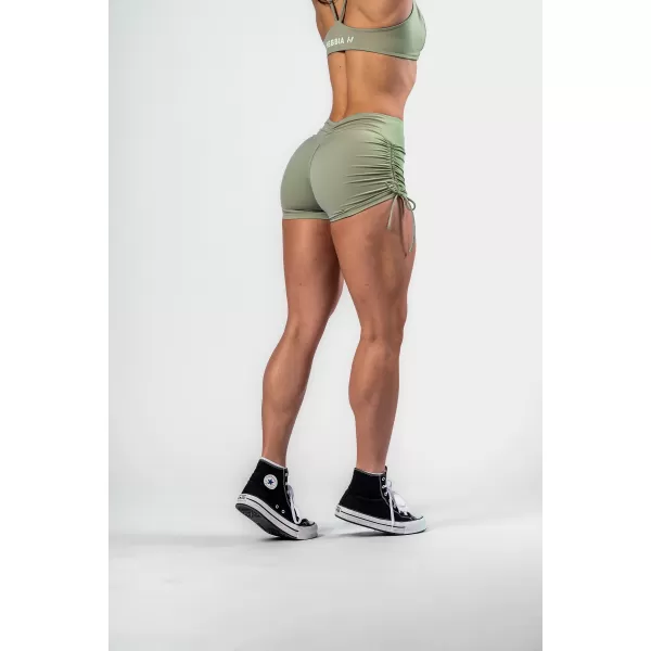  NEBBIA Push-up šortky se šněrováním STRONG BEAUTY 429 LIGHT GREEN 