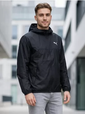 Pánská větrovka PUMA ESS REGULAR WINDBREAKER 684625-01 ČERNÁ