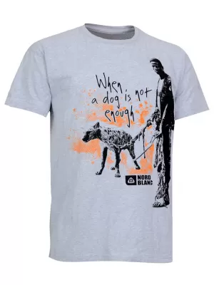 Pánské tričko NORDBLANC HYENA NBSMT5094 SVĚTLÝ MELÍR
